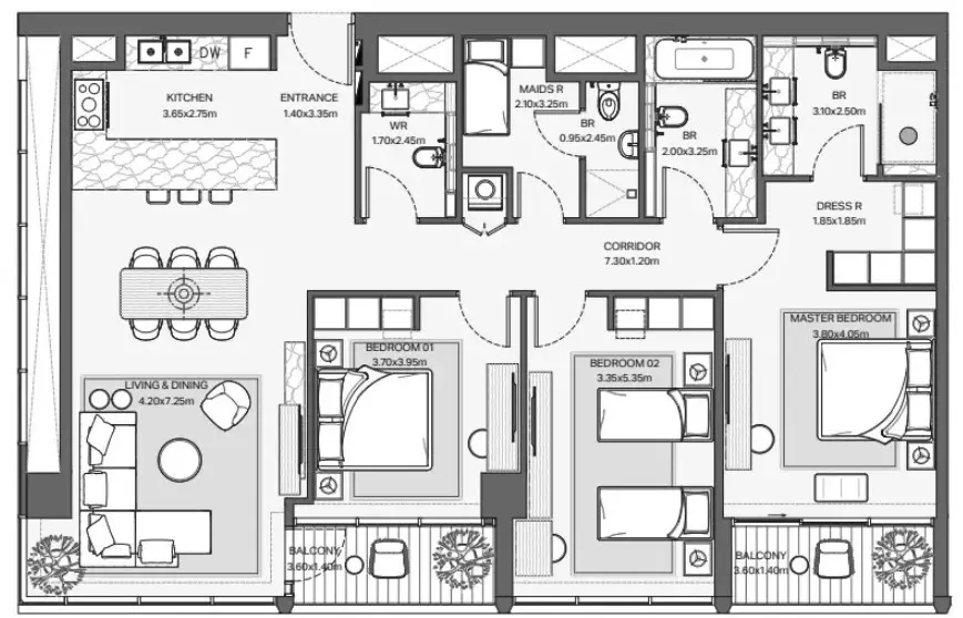 Floor plan for Type 10