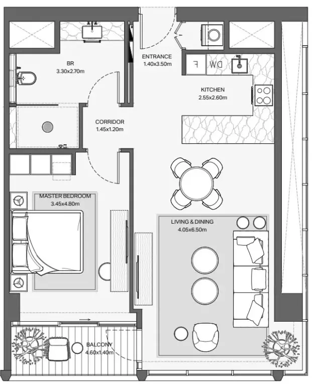 Floor plan for Type 4