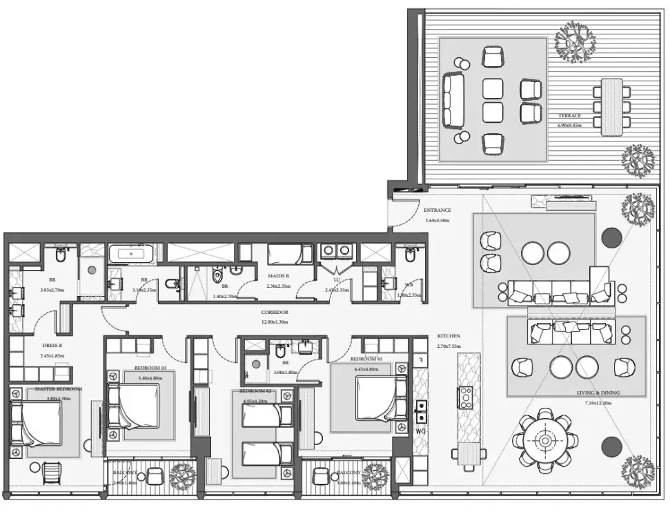 Floor plan for Type 2