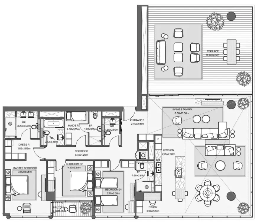Floor plan for Type 12