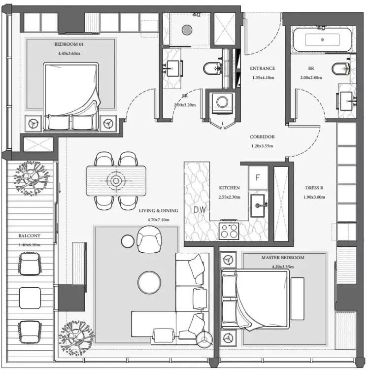 Floor plan for Type 6