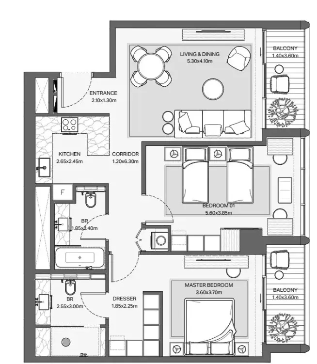 Floor plan for Type 5