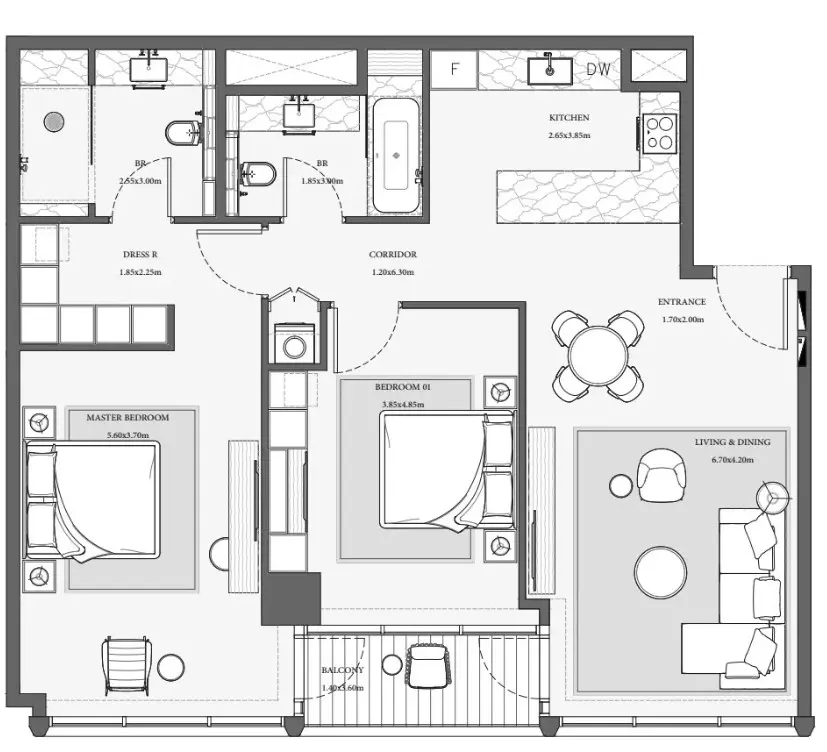 Floor plan for Type 10