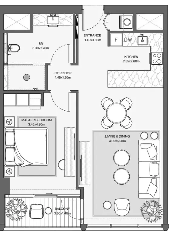 Floor plan for Type 2
