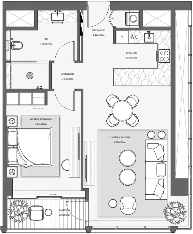 Floor plan for Type 4