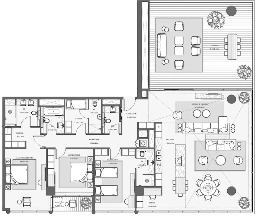 Floor plan for Type 2