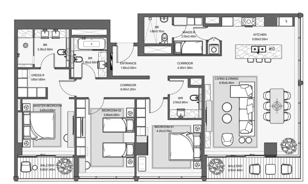 Floor plan for Type 4