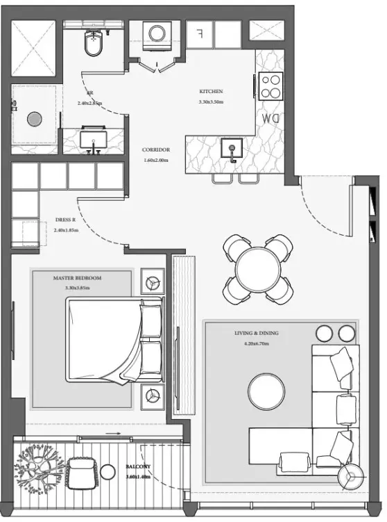 Floor plan for Type 5