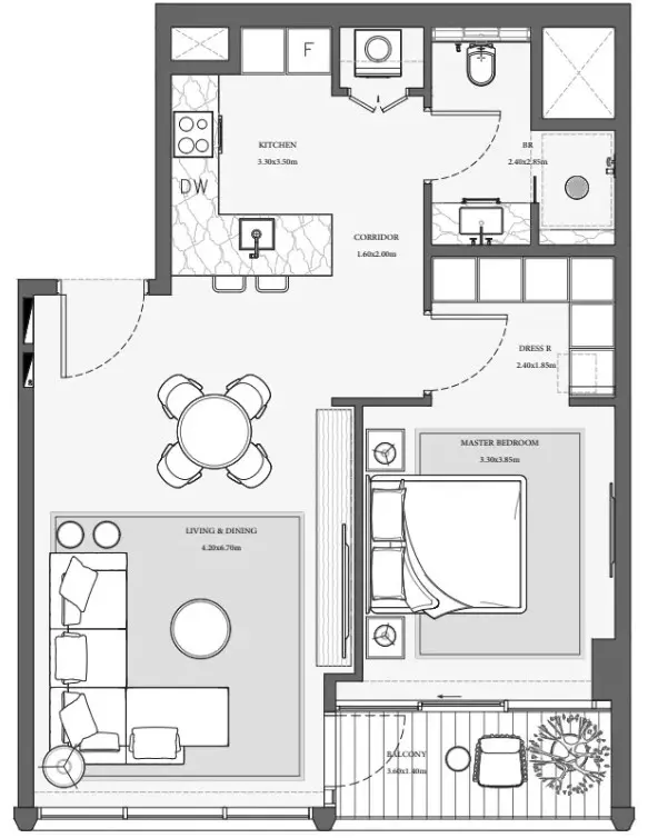 Floor plan for Type 6