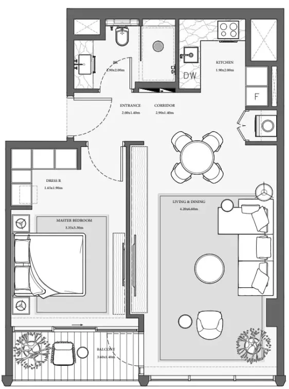 Floor plan for Type 7