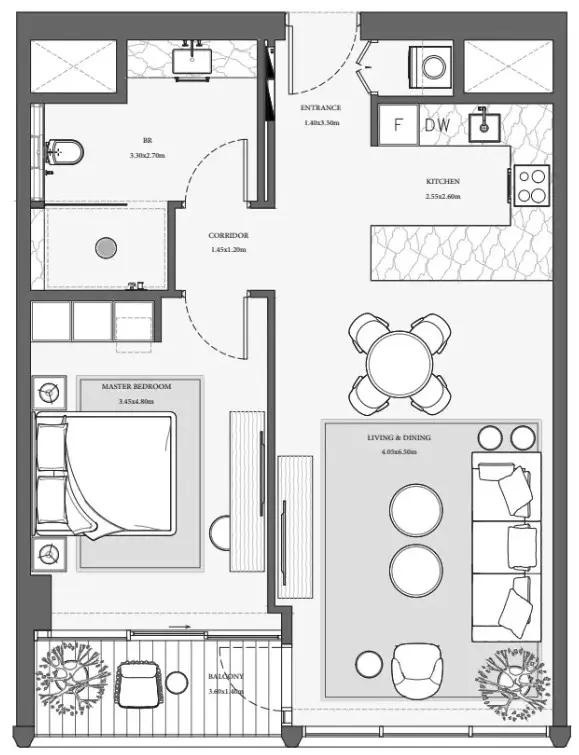 Floor plan for Type 2