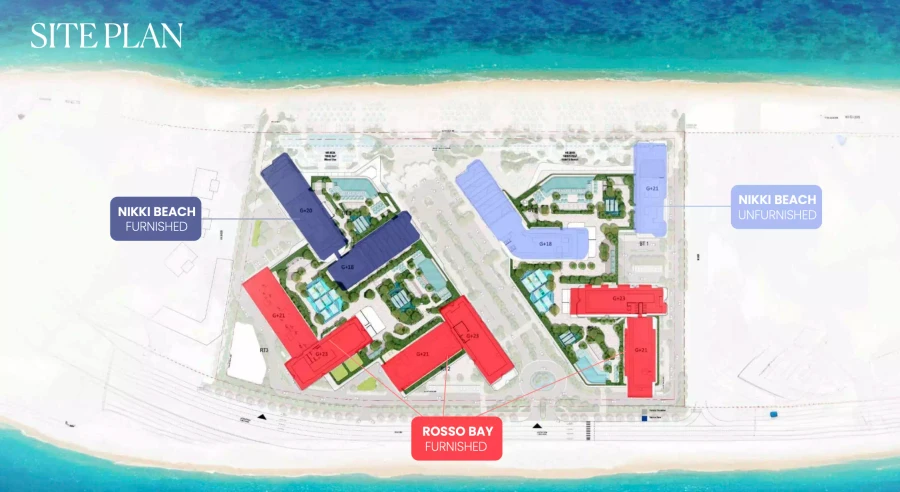 Rosso Bay Residences by Aldar Properties master plan