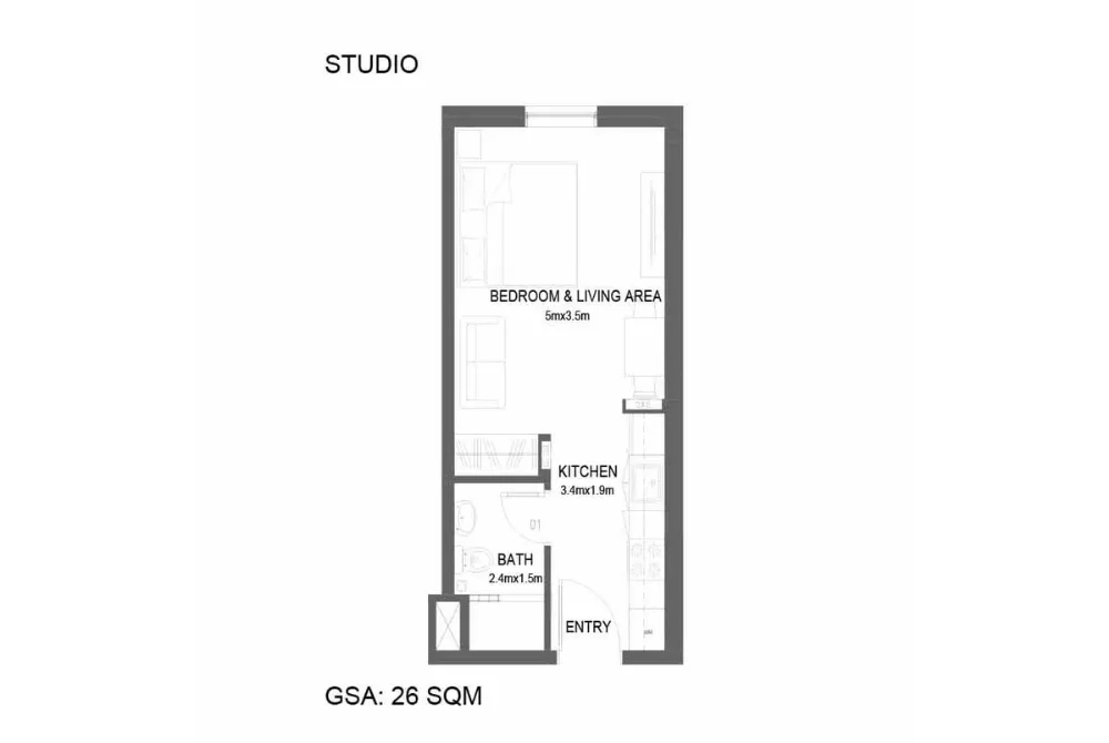 Floor plan for Type 1