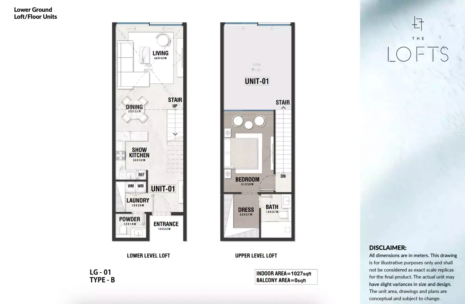 Floor plan for Type B01