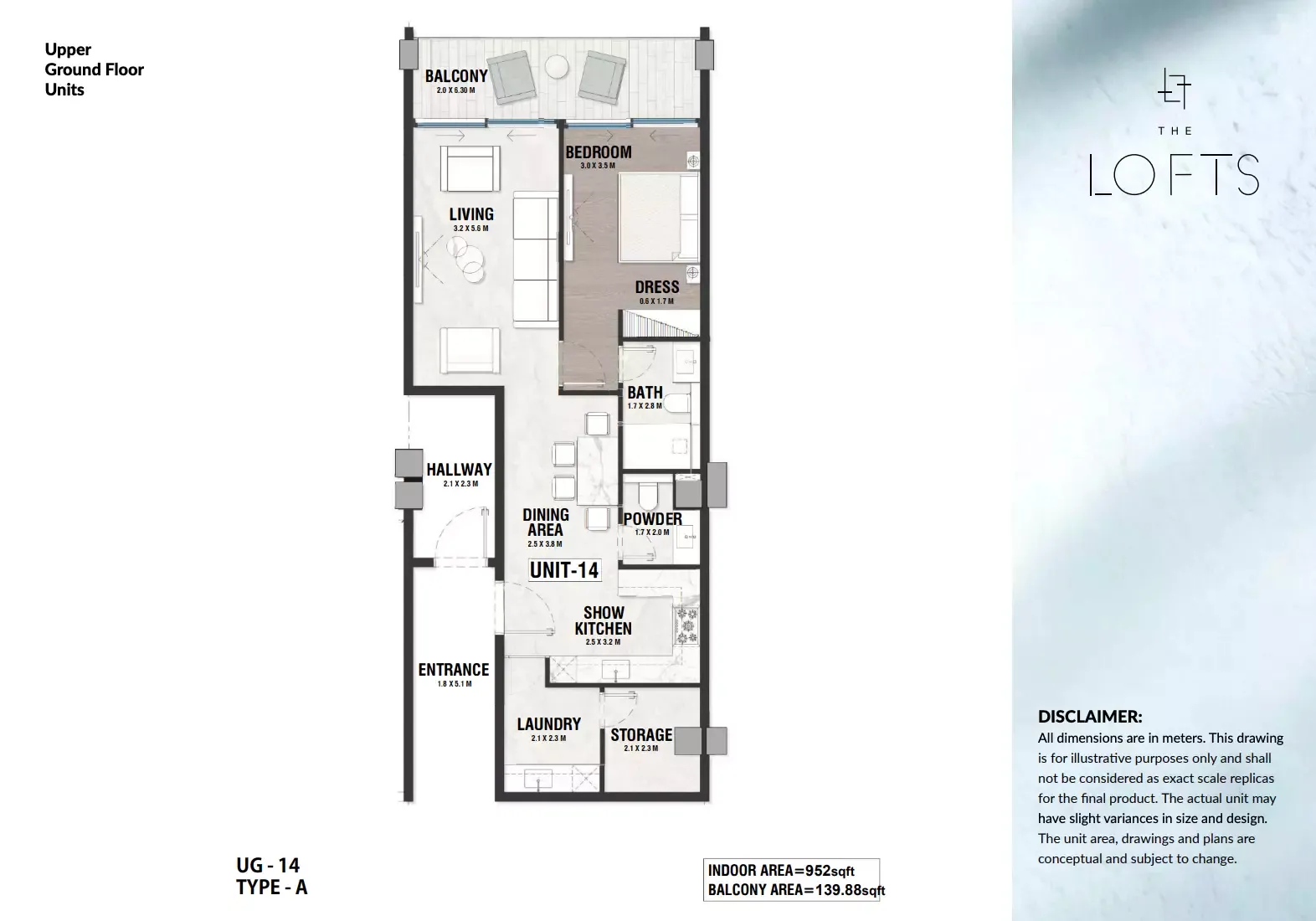 Floor plan for Type A14