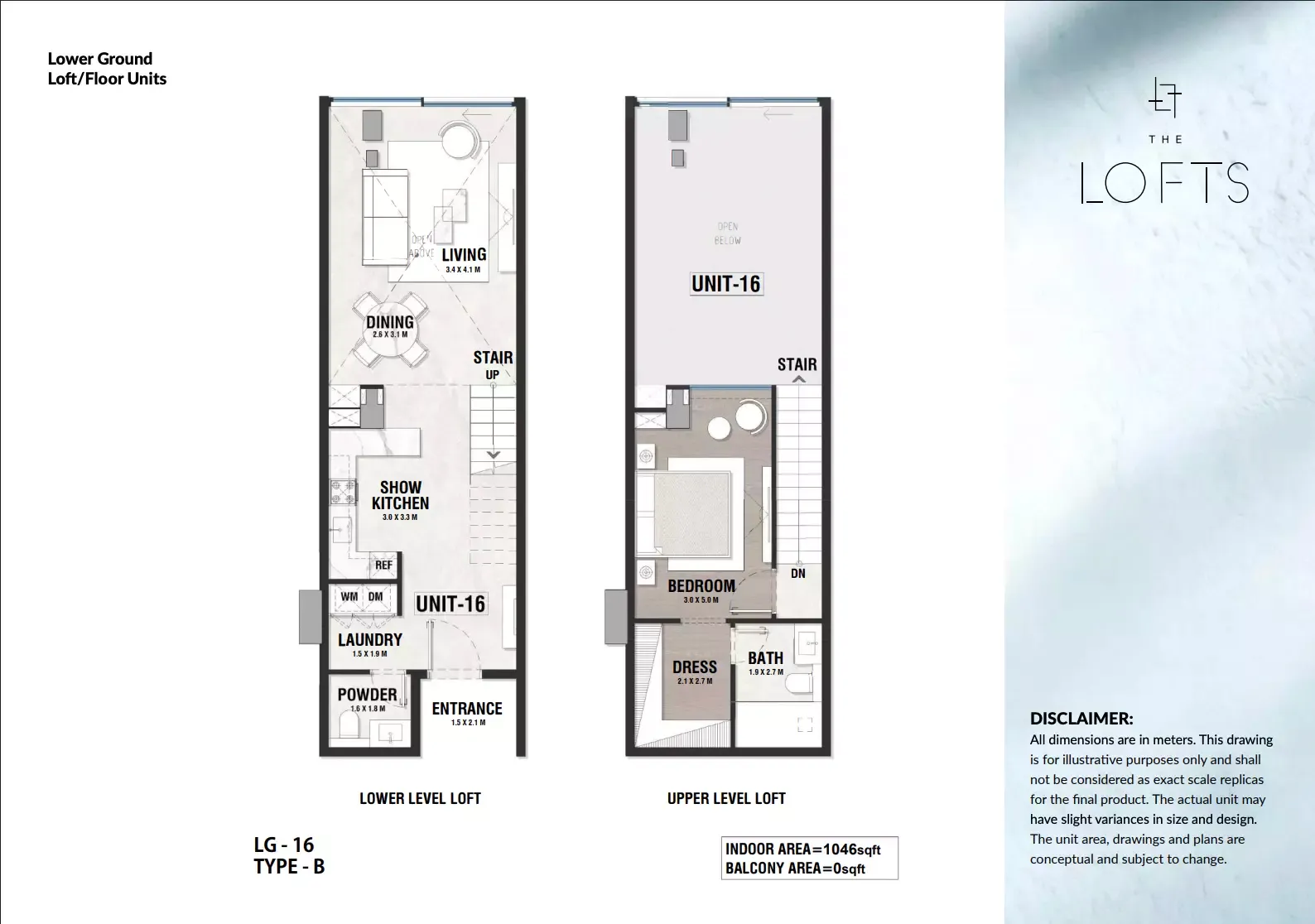 Floor plan for Type B16
