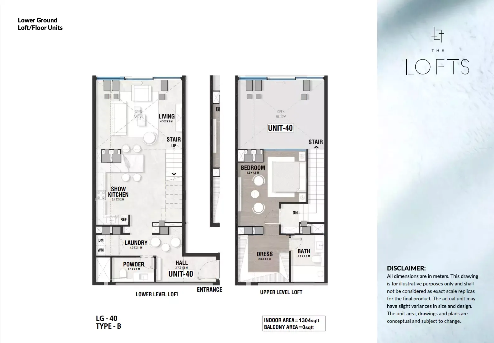 Floor plan for Type B40