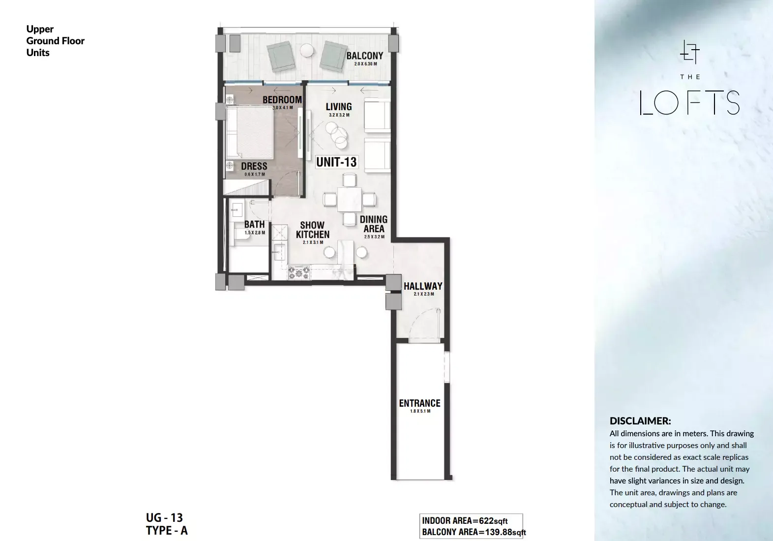 Floor plan for Type A13