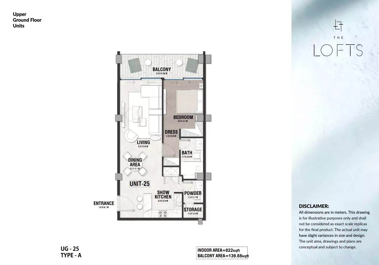 Floor plan for Type A25
