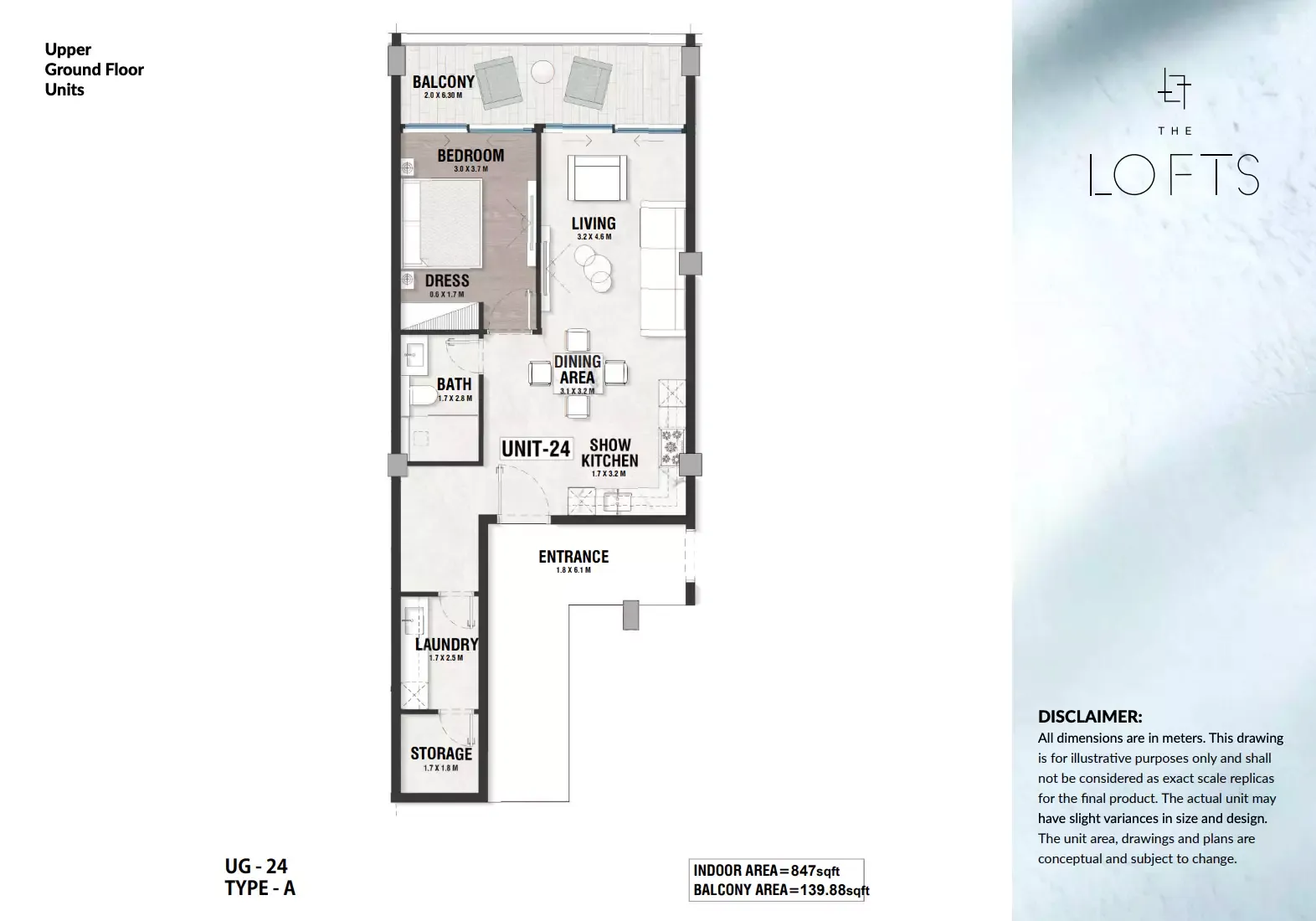 Floor plan for Type A24