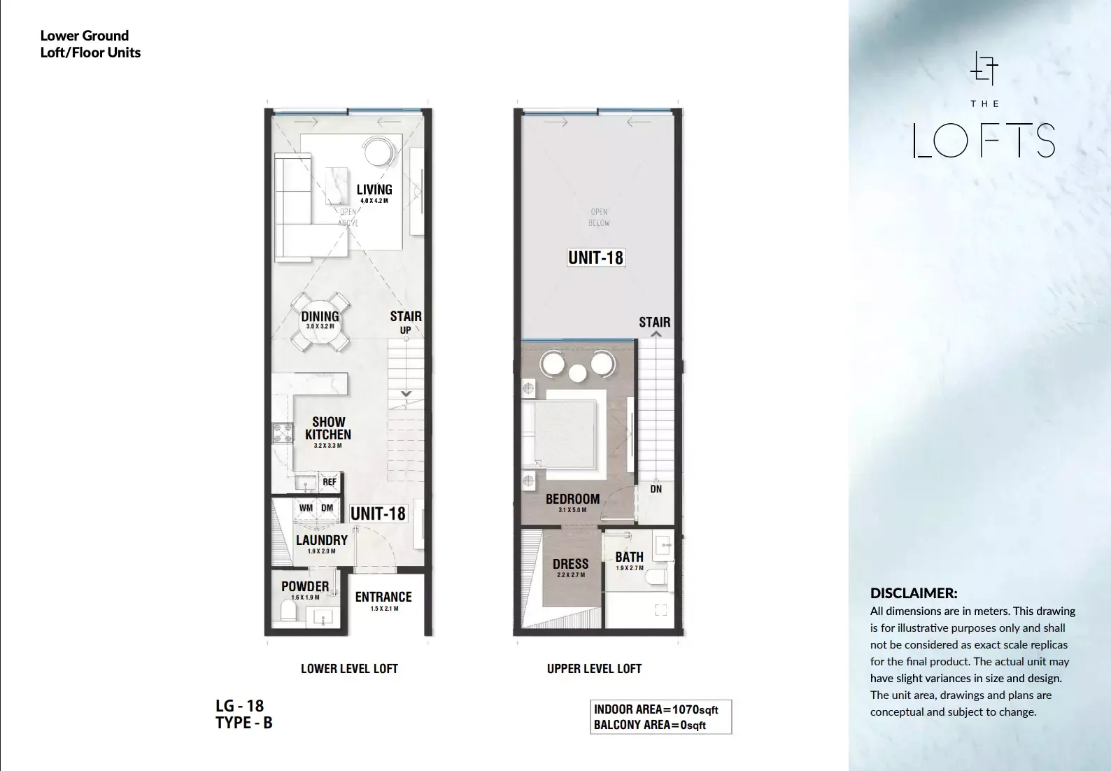 Floor plan for Type B18