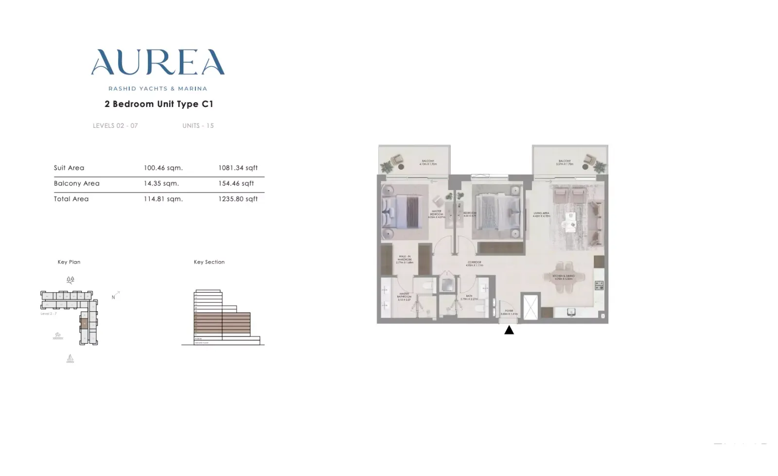 Floor plan for Type C1 v2