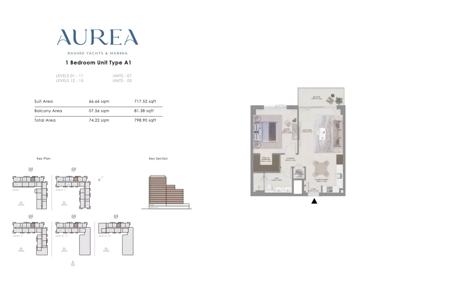 Floor plan for Type A1