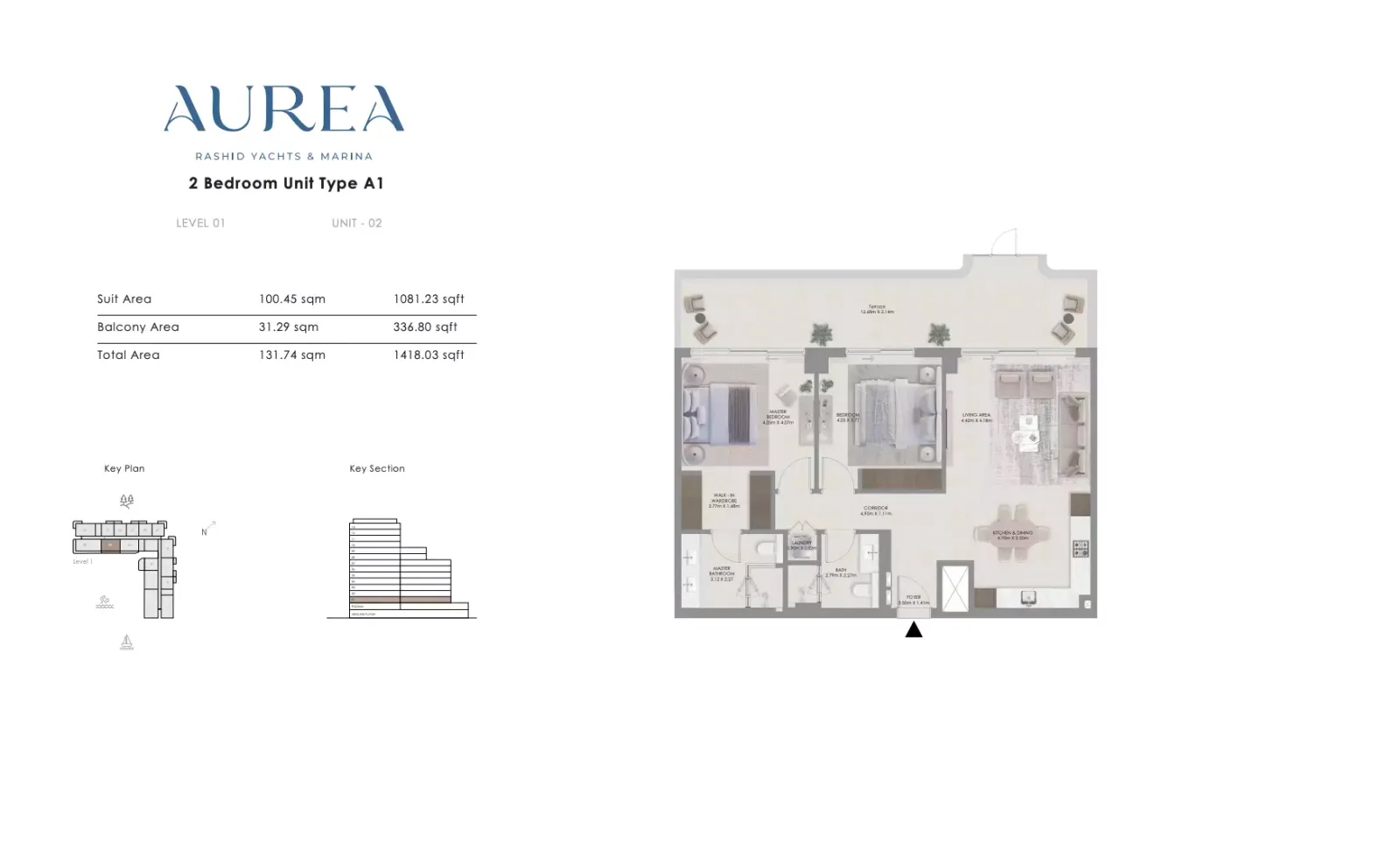 Floor plan for Type A1