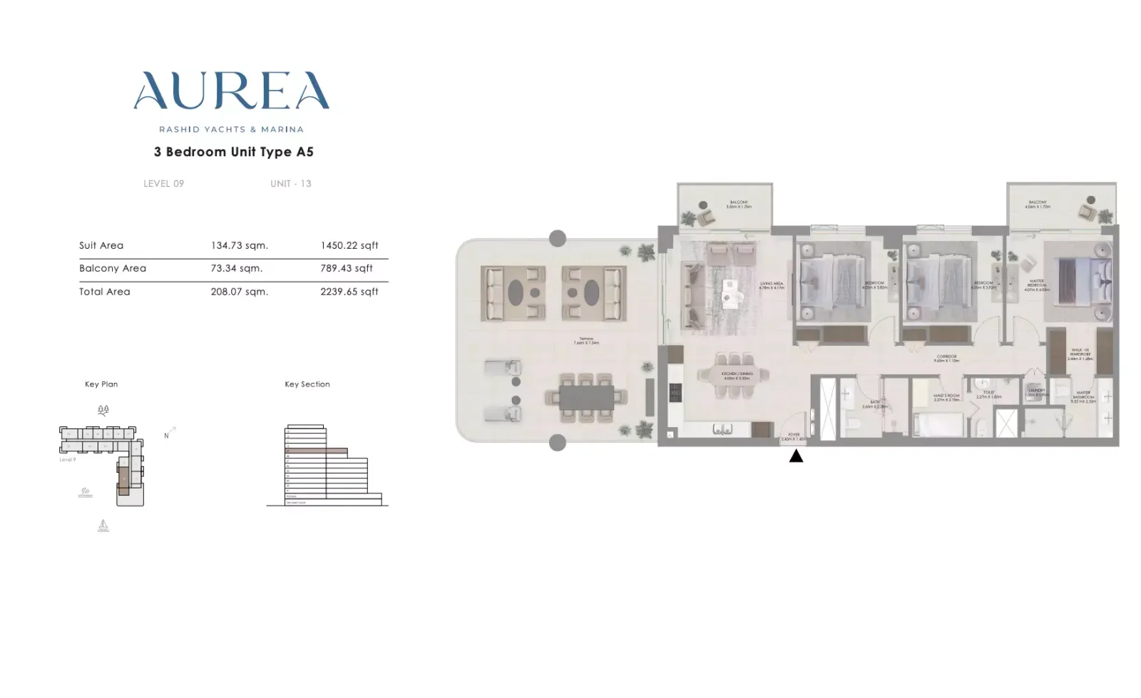 Floor plan for Type A5