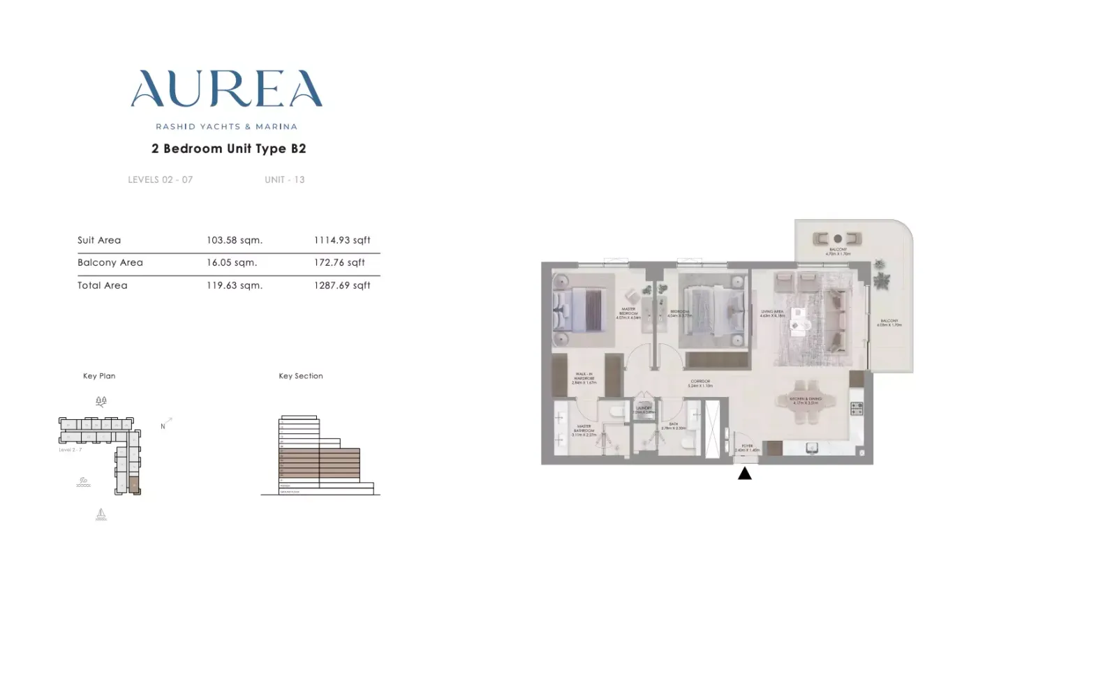 Floor plan for Type B2