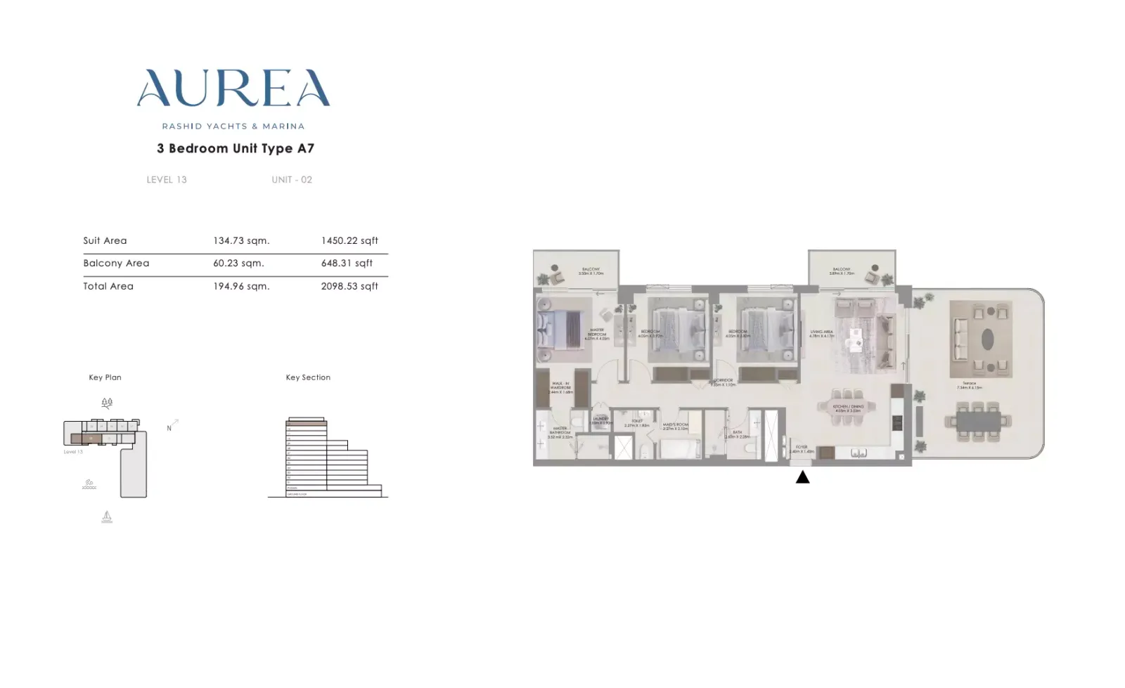 Floor plan for Type A7