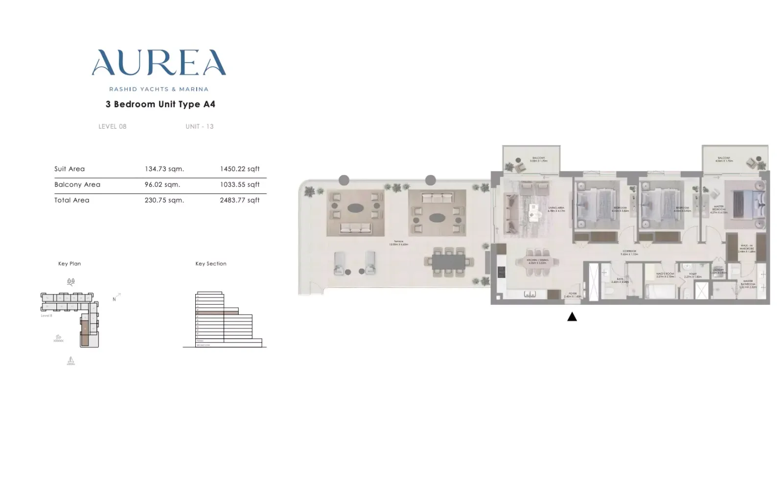 Floor plan for Type A4