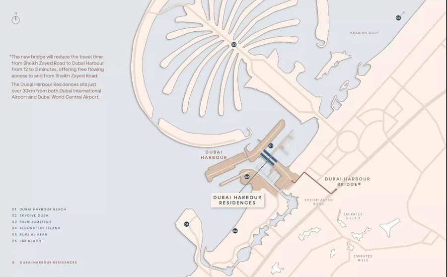 Dubai Harbour Residences master plan