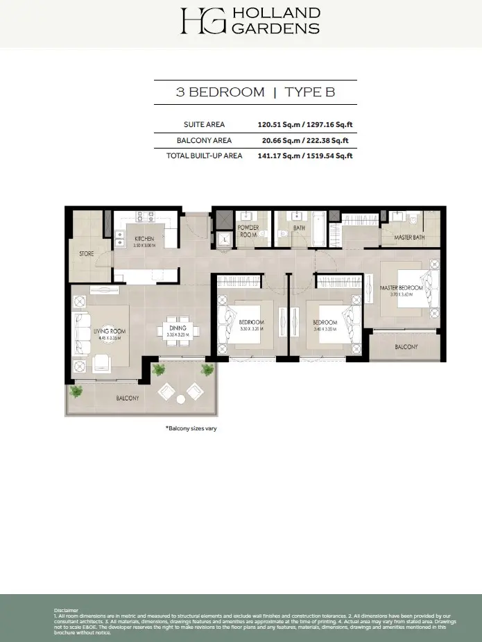 Floor plan for Type B