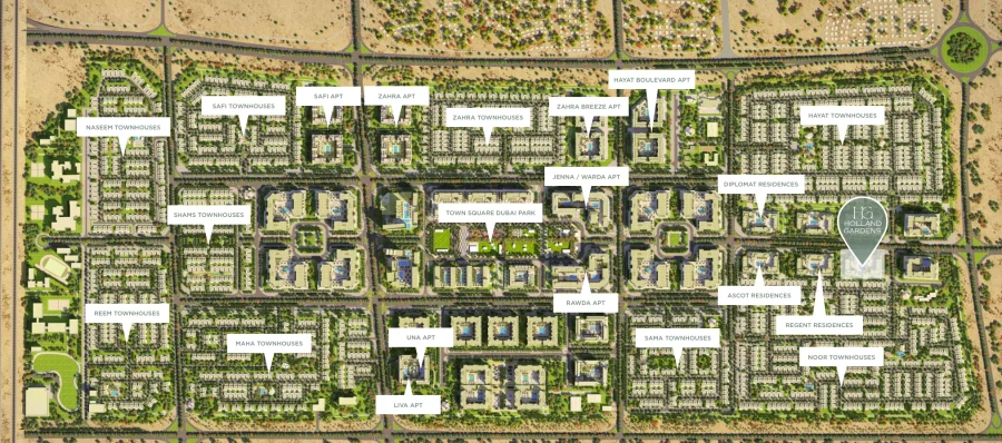 Holland Gardens master plan