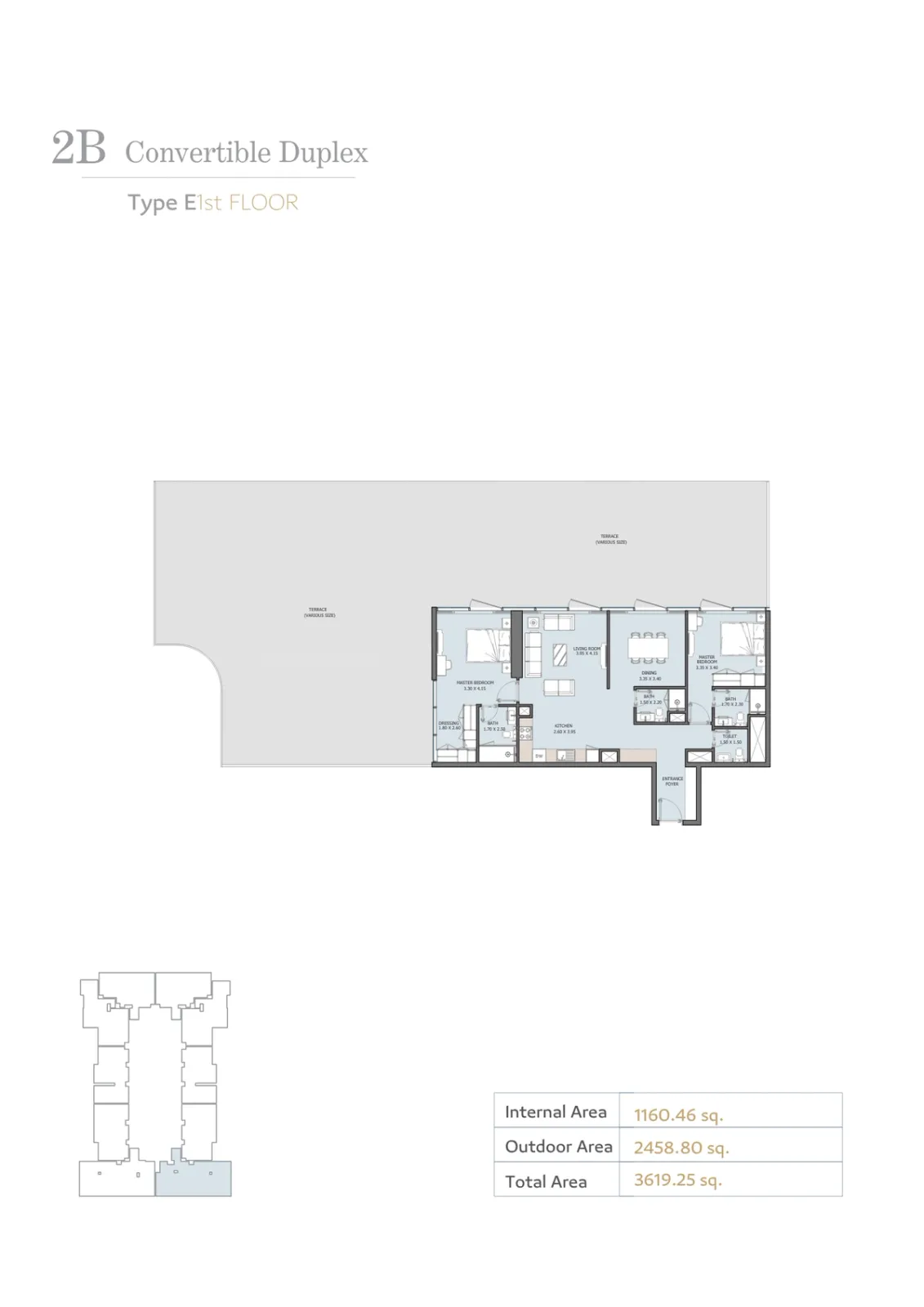 Floor plan for Type E
