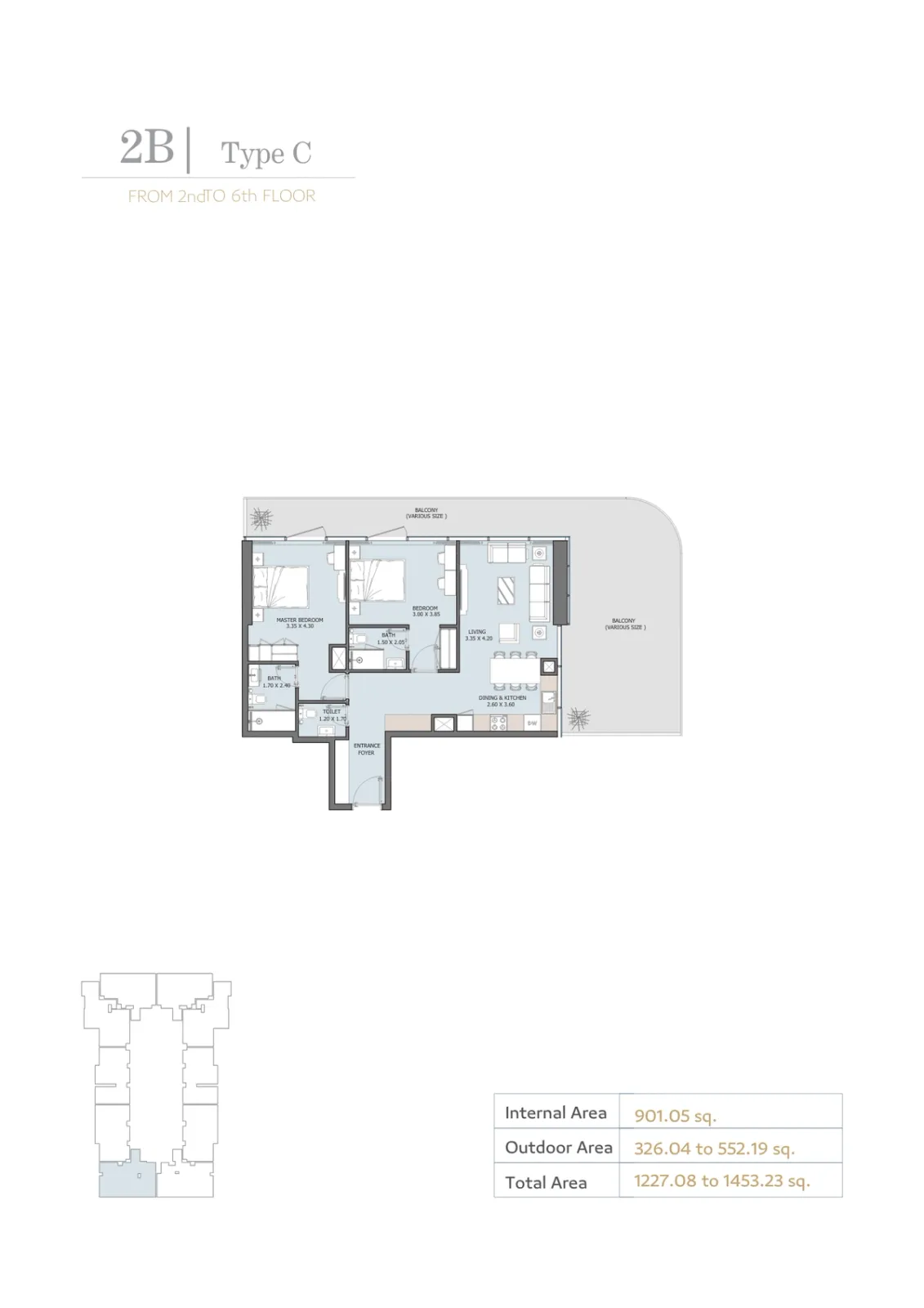 Floor plan for Type C