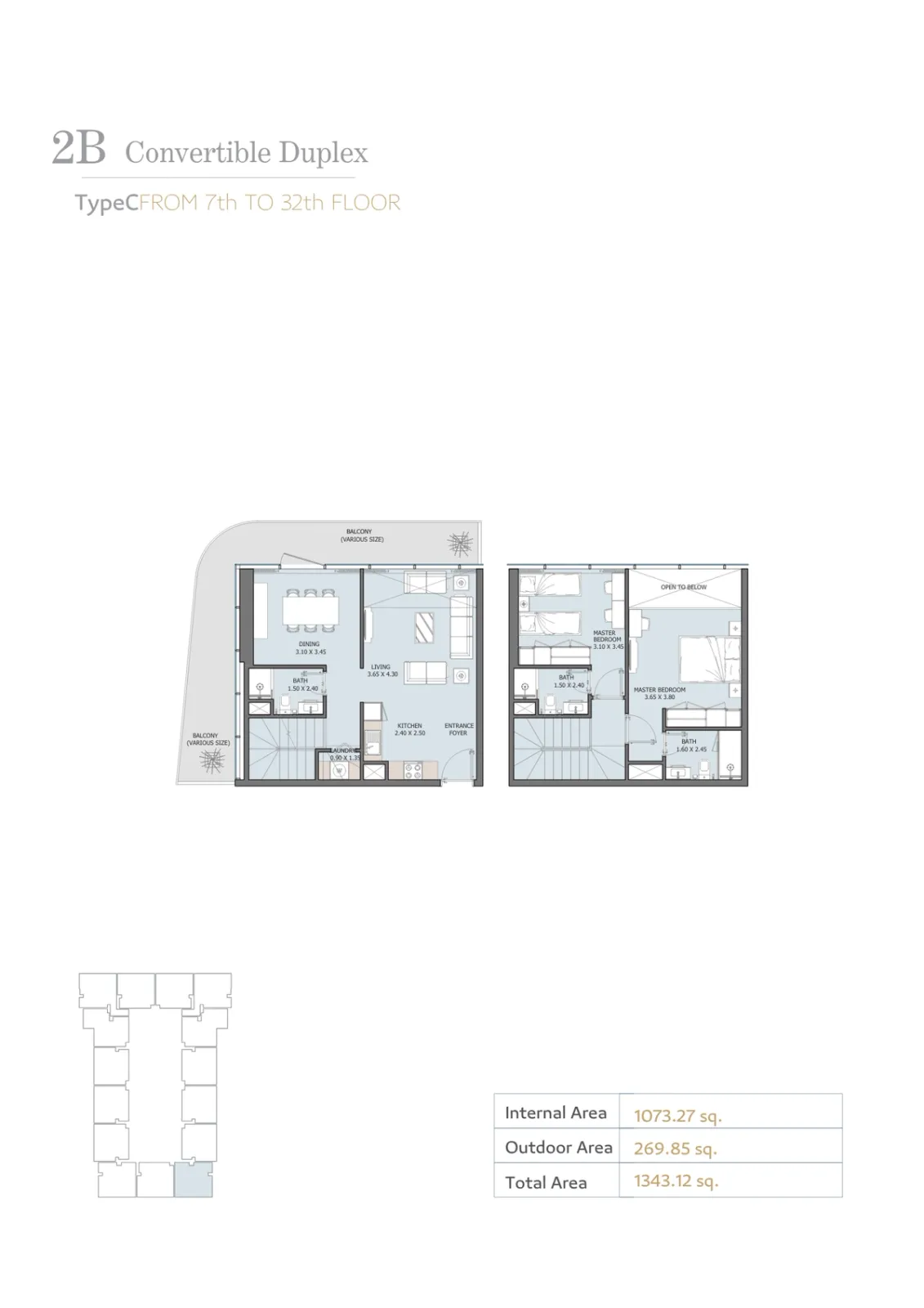 Floor plan for Type C