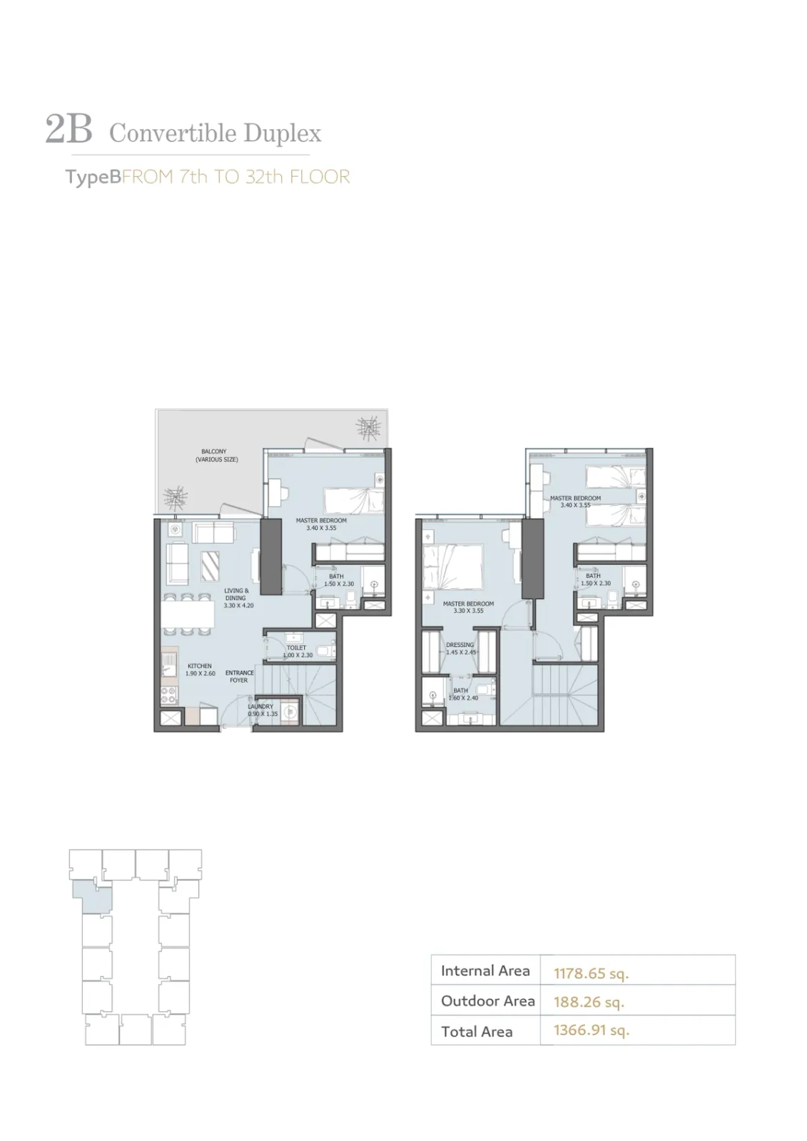 Floor plan for Type B