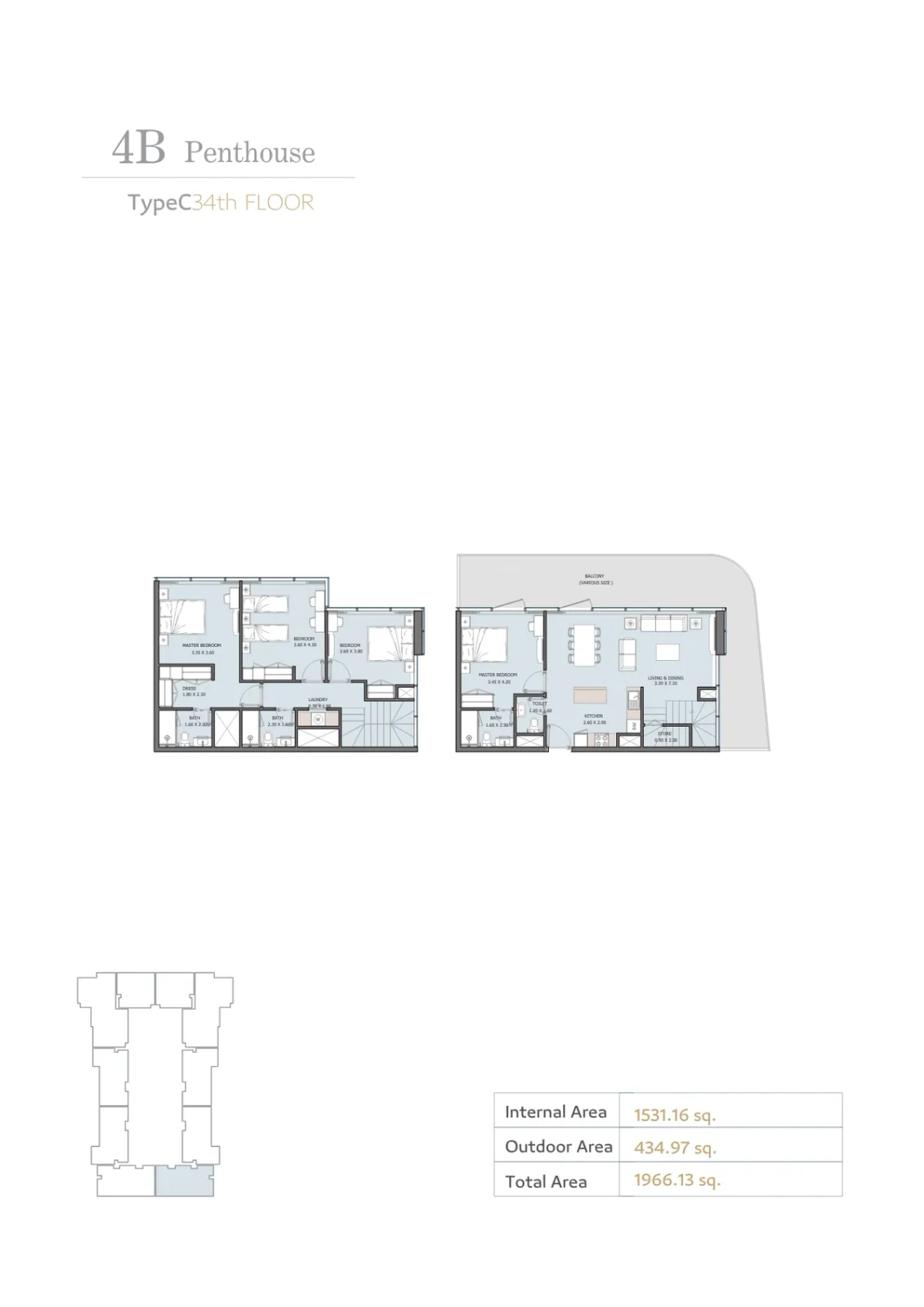 Floor plan for Type C