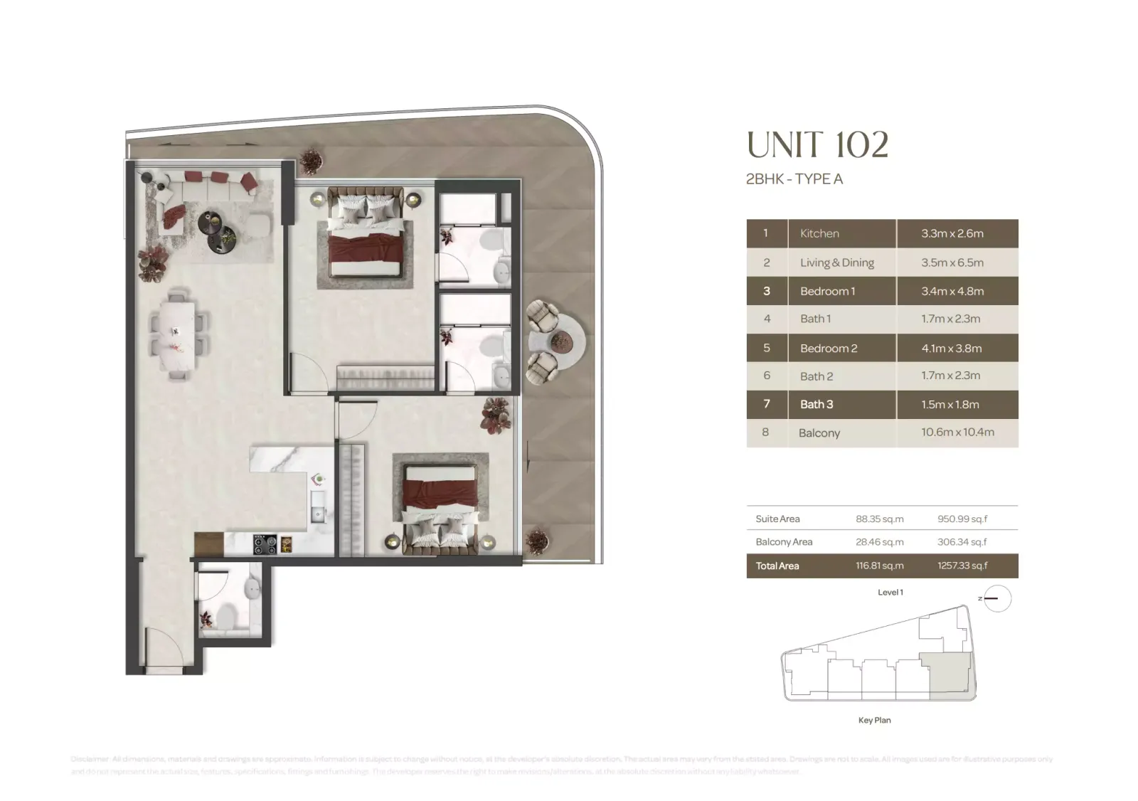 Floor plan for Type A