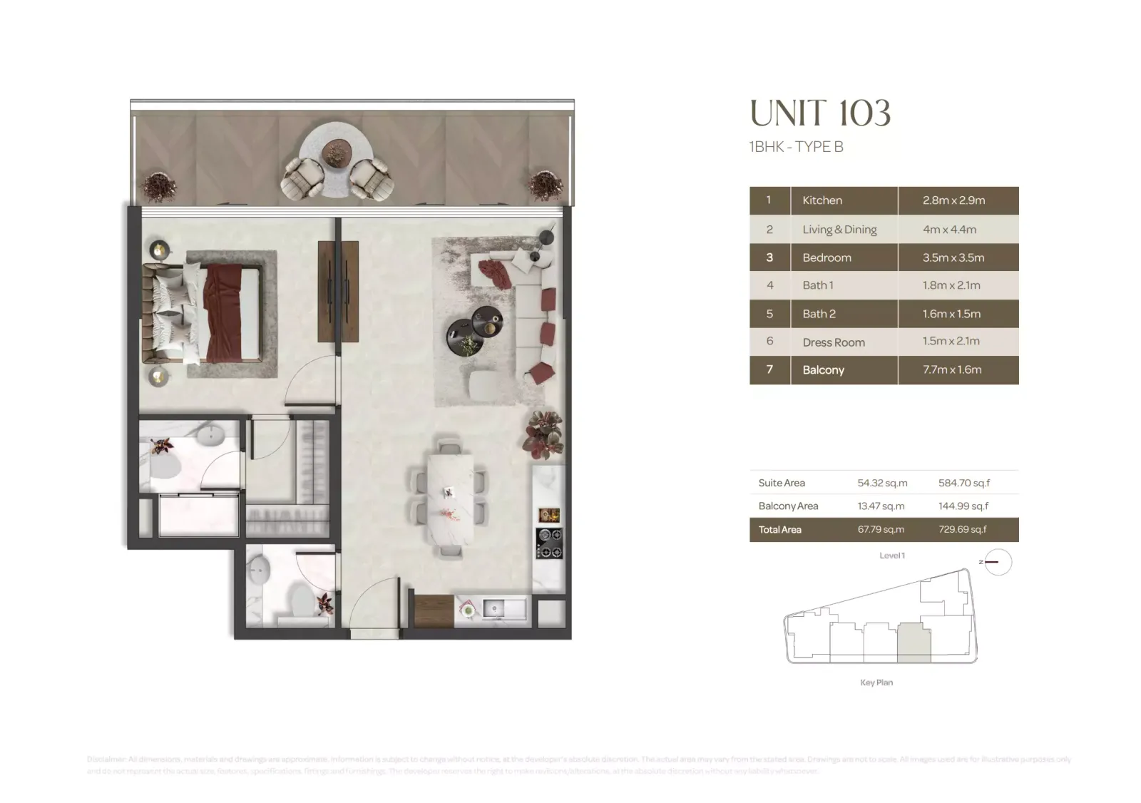 Floor plan for Type B