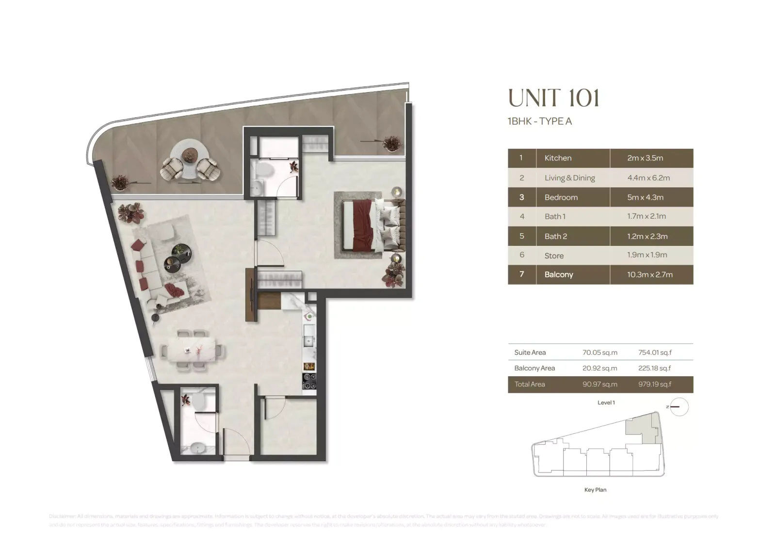 Floor plan for Type A