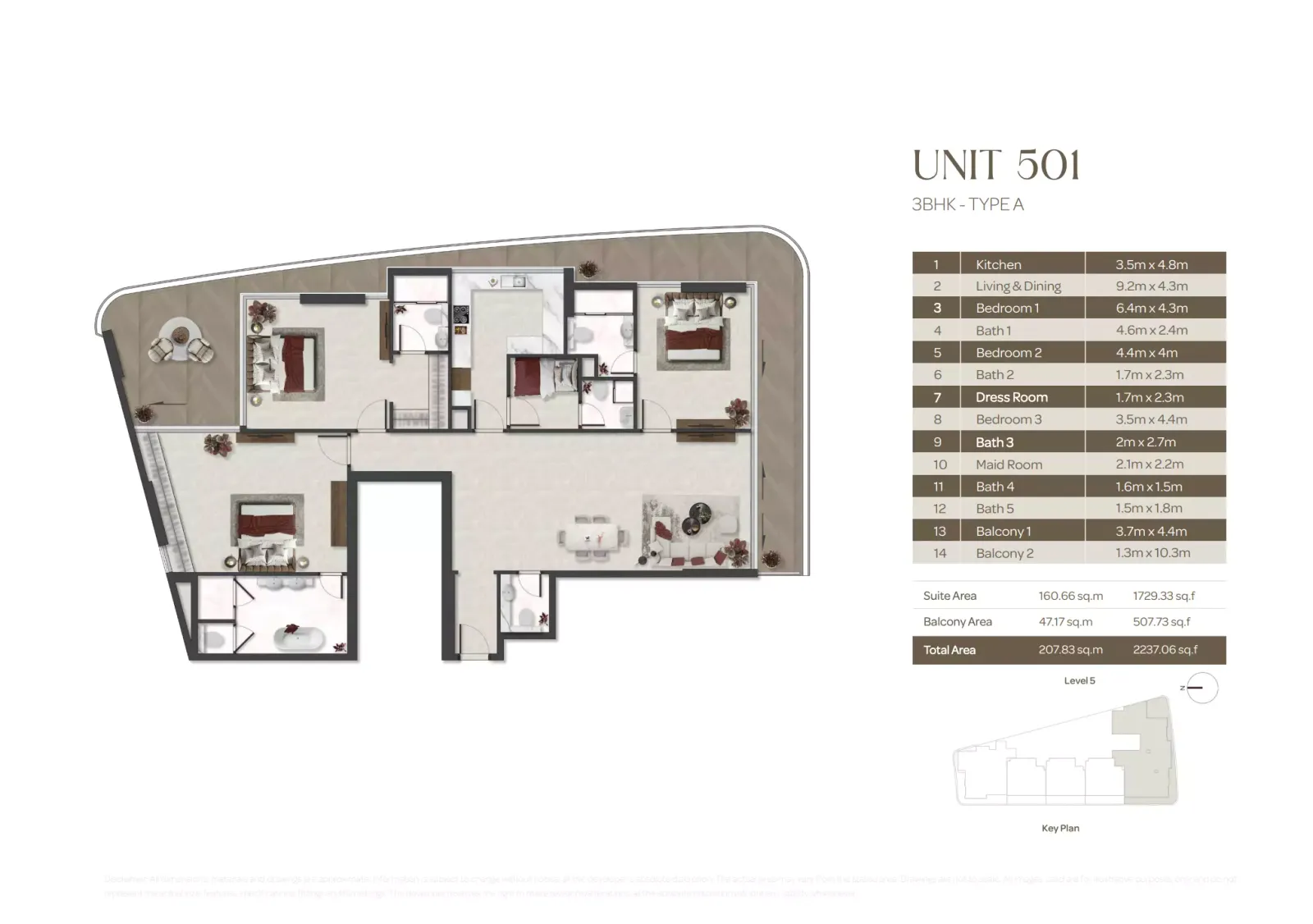 Floor plan for Type A