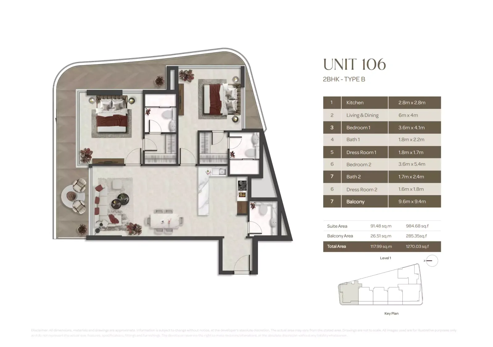 Floor plan for Type B