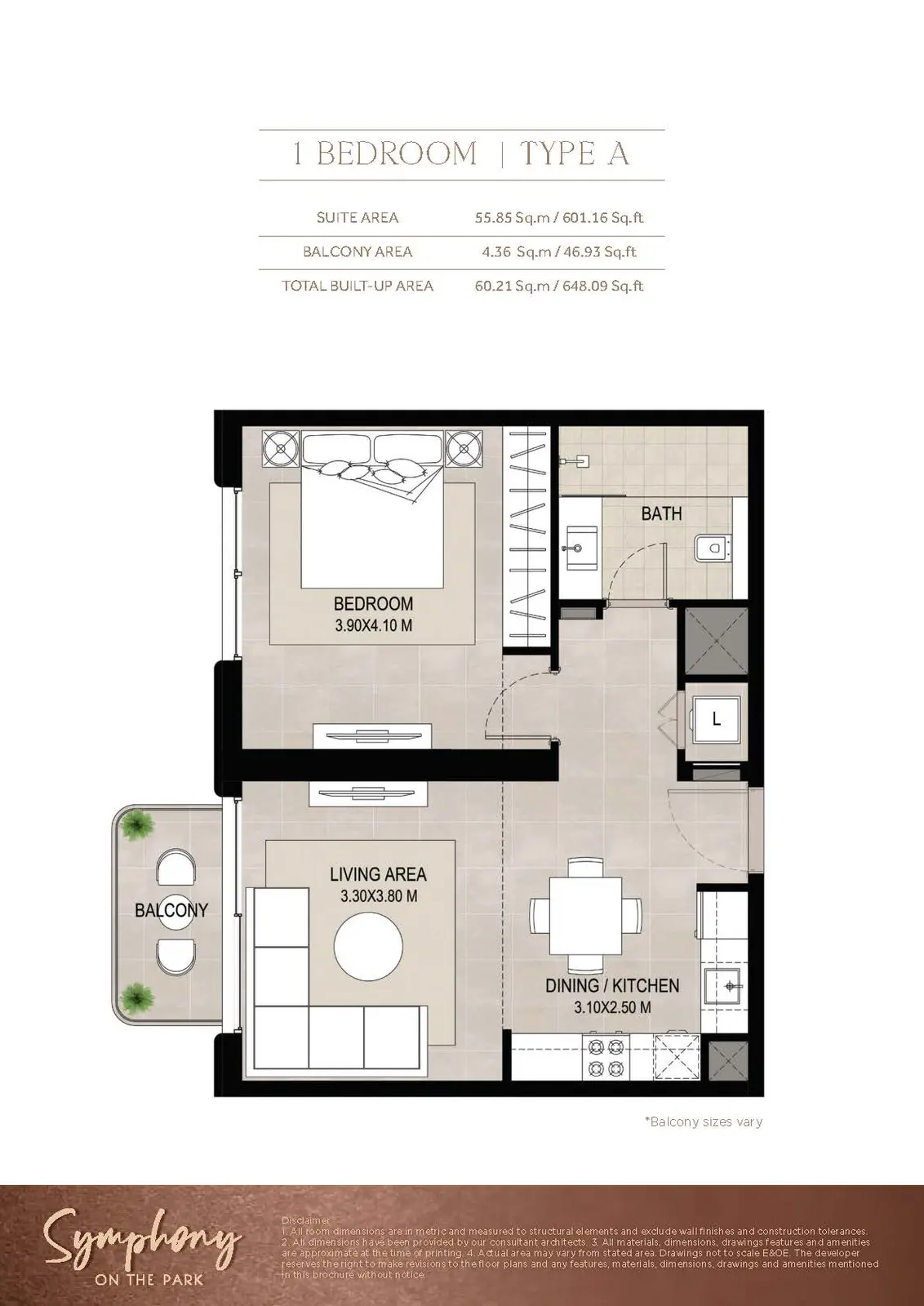 Floor plan for Type A