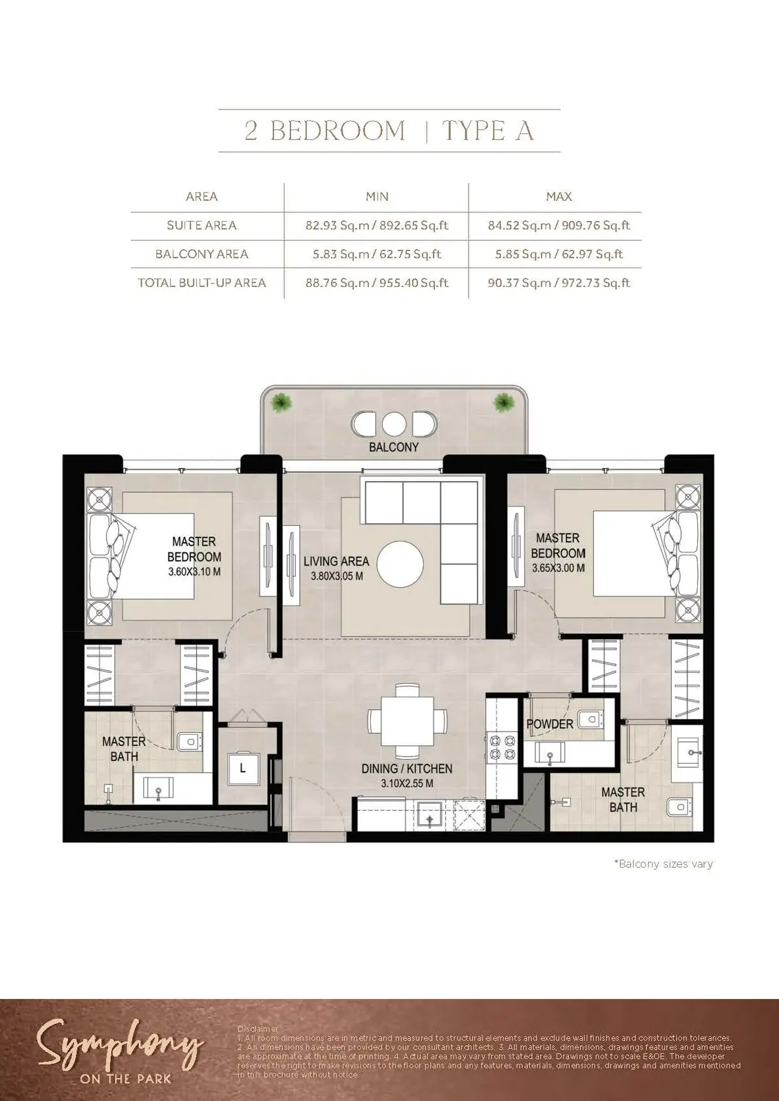 Floor plan for Type A