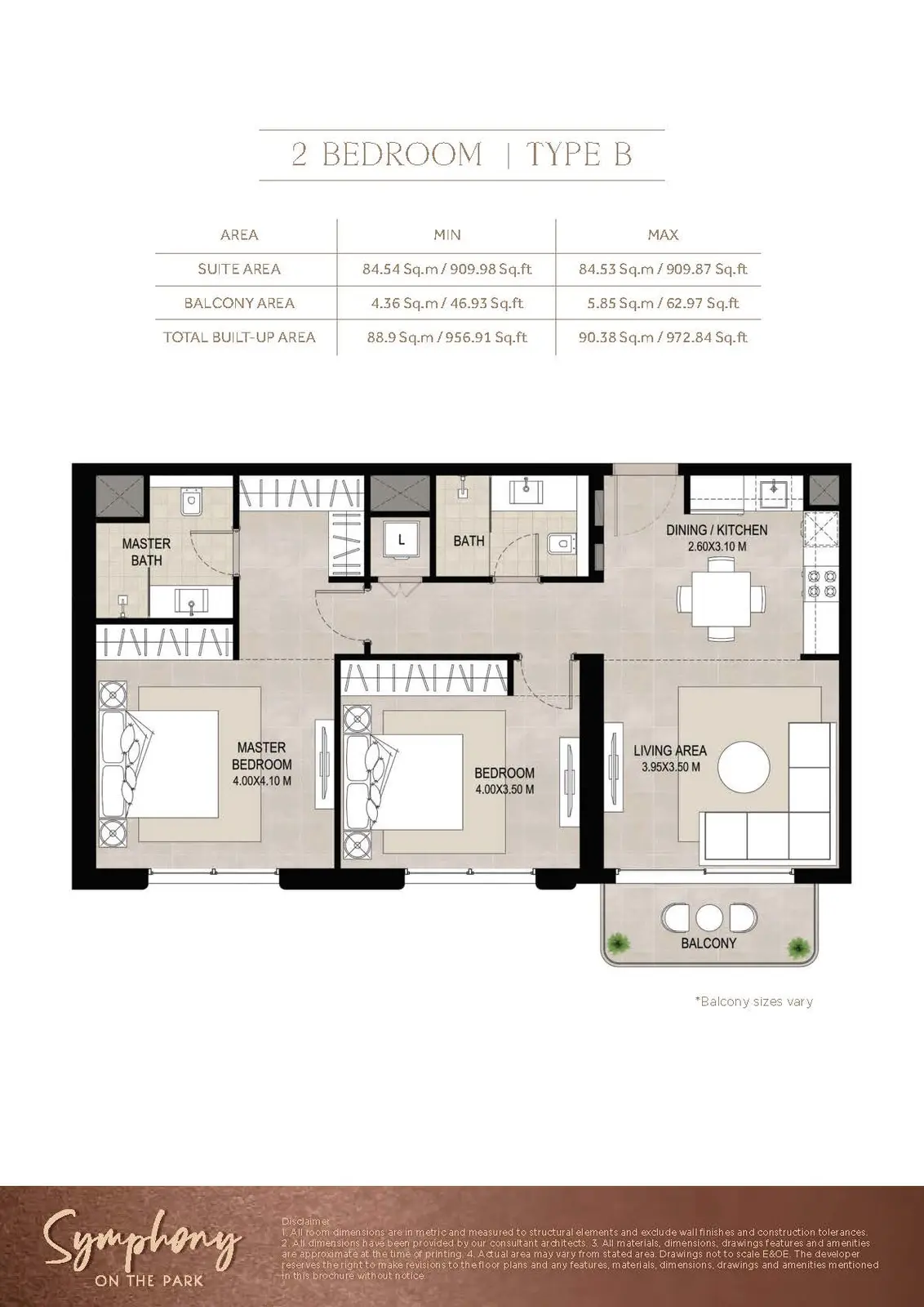 Floor plan for Type B