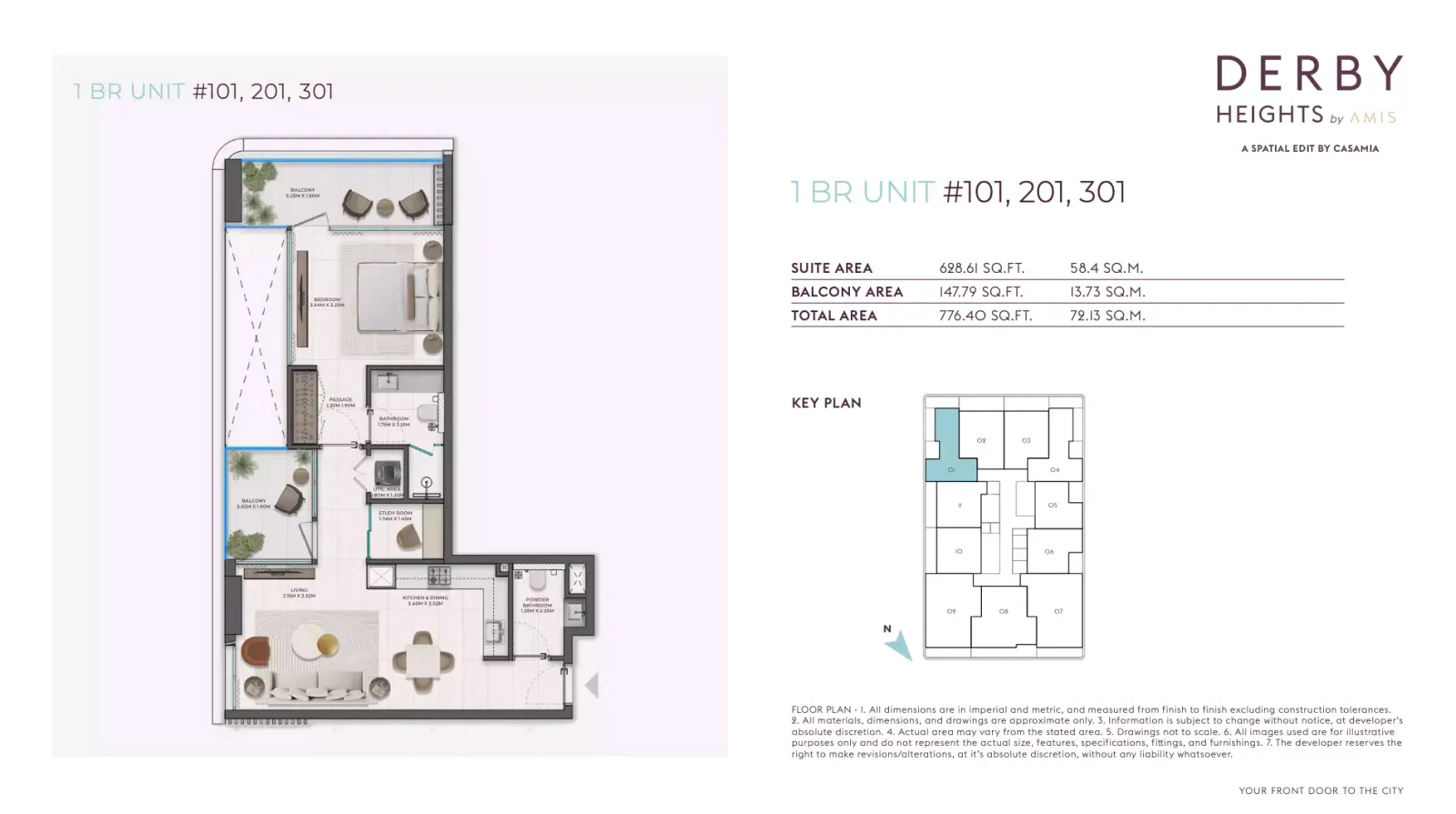 Floor plan for Type 1