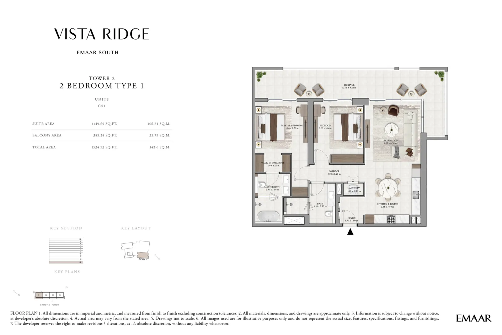 Floor plan for Type 1
